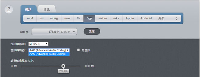 Online Video Converter 線上將影片轉換為 MP4、AVI、MPEG、FLV、3GP、MKV、Webm 或 MOV 等格式