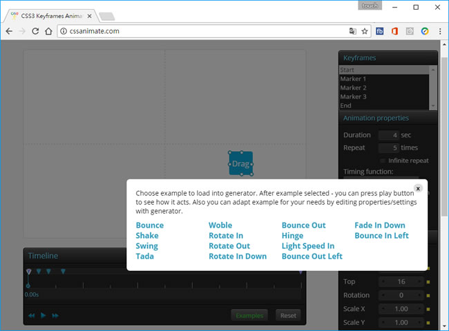 CSS Animate 線上 CSS3 動畫產生器 CSS Animate 線上 CSS3 動畫產生器