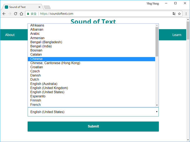 Sound of Text 文字轉 Google 語音 MP3 檔