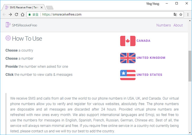 SMS Receive Free 提供各國手機門號,免費線上接收簡訊 SMS Receive Free 提供各國手機門號,免費線上接收簡訊