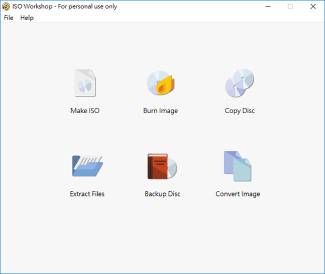 ISO Workshop 光碟映像檔製作、轉換、燒錄與解開免費工具
