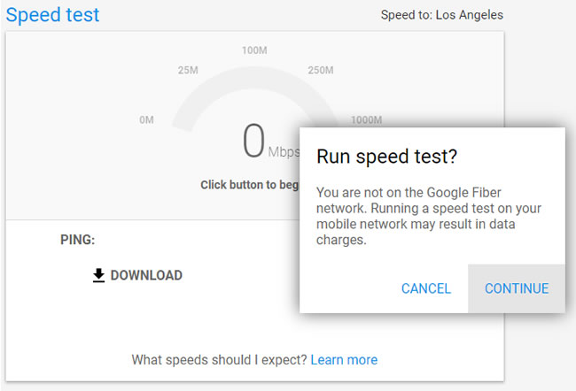 Google fiber - Google 推出的網路速度測試工具 Google fiber - Google 推出的網路速度測試工具