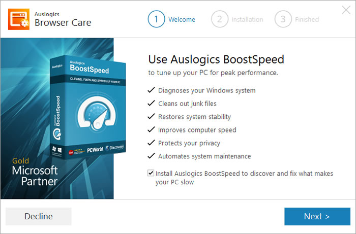 Auslogics Browser Care 移除瀏覽器惡意插件,還原預設值 Auslogics Browser Care 移除瀏覽器惡意插件,還原預設值