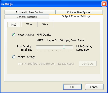 Free Sound Recorder  免費錄音軟體，可錄成MP3、WAV及WMA等聲音格式！