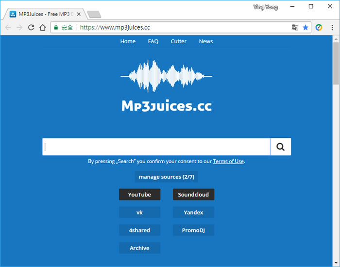 找 MP3 就來 Mp3Juices 網站，中文也可以