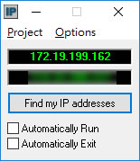 IPaddress 顯示電腦的內網與外網 IP