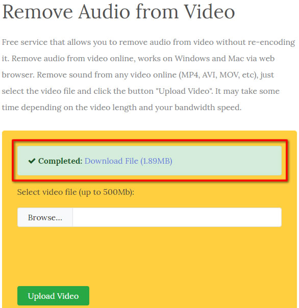 AudioRemover 線上影片消音免費工具 AudioRemover 線上影片消音免費工具
