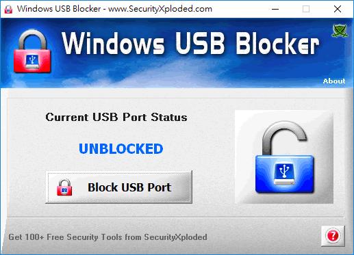 Windows USB Blocker 開啟或禁用 USB 裝置 Windows USB Blocker 開啟或禁用 USB 裝置