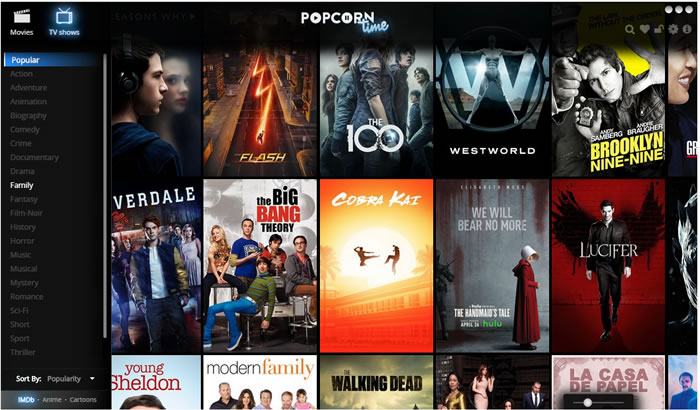 Popcorn Time 請你看電影和電視節目,全部免費 Popcorn Time 請你看電影和電視節目,全部免費