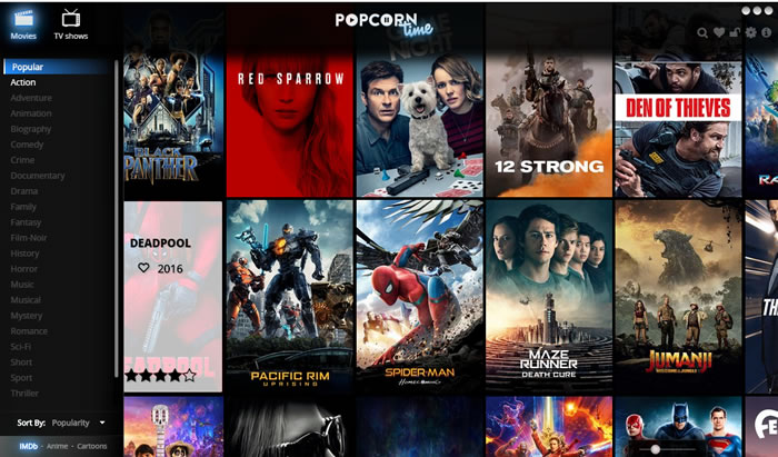 Popcorn Time 請你看電影和電視節目，全部免費