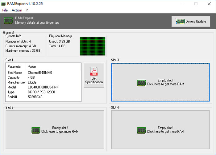 RAMExpert 記憶體規格檢測軟體