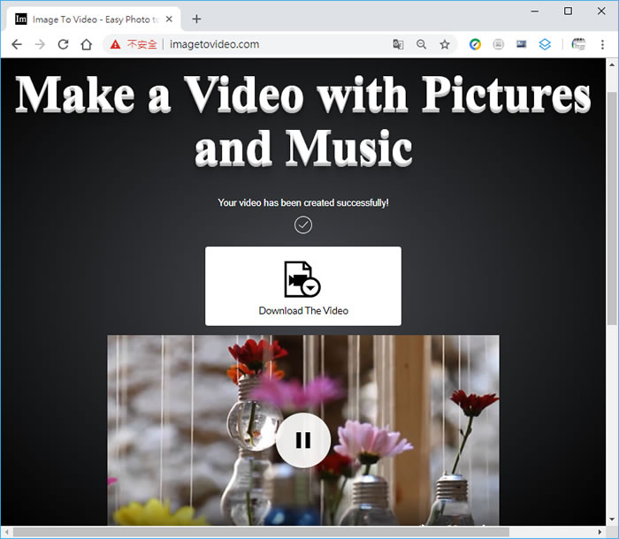 Images to Video 將多張圖片轉成可播放的影片 Images to Video 將多張圖片轉成可播放的影片