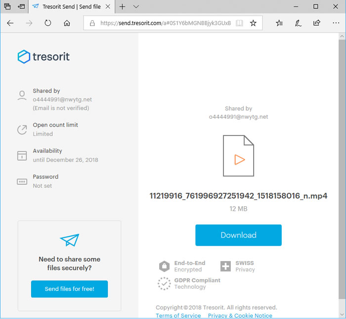 Tresorit Send 助你一次傳送高達 5GB的檔案 Tresorit Send 助你一次傳送高達 5GB的檔案