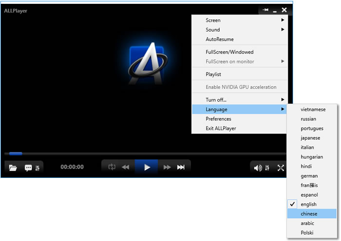 ALLPlayer 可自動下載字幕的影音播放器(中文版) ALLPlayer 可自動下載字幕的影音播放器(中文版)