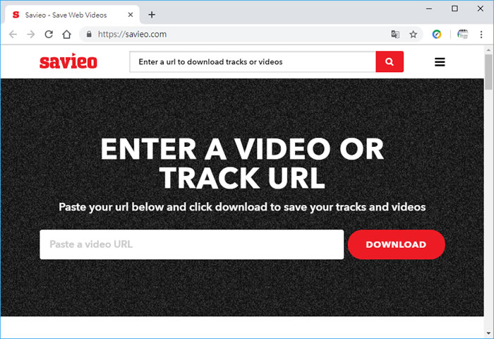 Savieo 貼上 YouTube、Facebook、Instagram、TED、Tik Tok 抖音影片網址就能下載