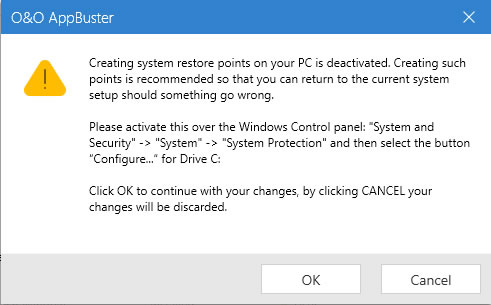 O&O AppBuster 移除預先安裝在 Windows 上的應用程式