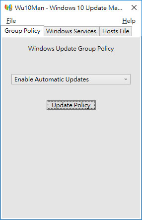 Wu10Man 關閉 / 開啟 Windows 自動更新功能