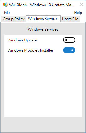 Wu10Man 關閉 / 開啟 Windows 自動更新功能 Wu10Man 關閉 / 開啟 Windows 自動更新功能