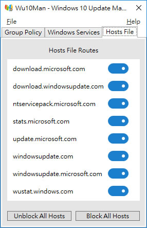 Wu10Man 關閉 / 開啟 Windows 自動更新功能 Wu10Man 關閉 / 開啟 Windows 自動更新功能