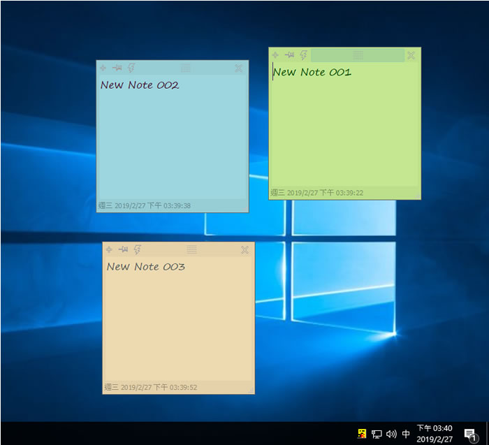 DesktopNoteOK 使用簡單的桌面便利貼