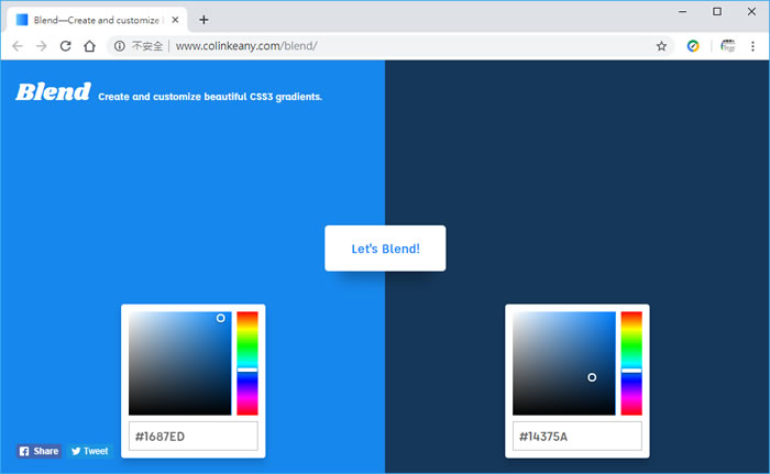 Blend-CSS 漸層色彩 CSS 語法產生器 Blend-CSS 漸層色彩 CSS 語法產生器