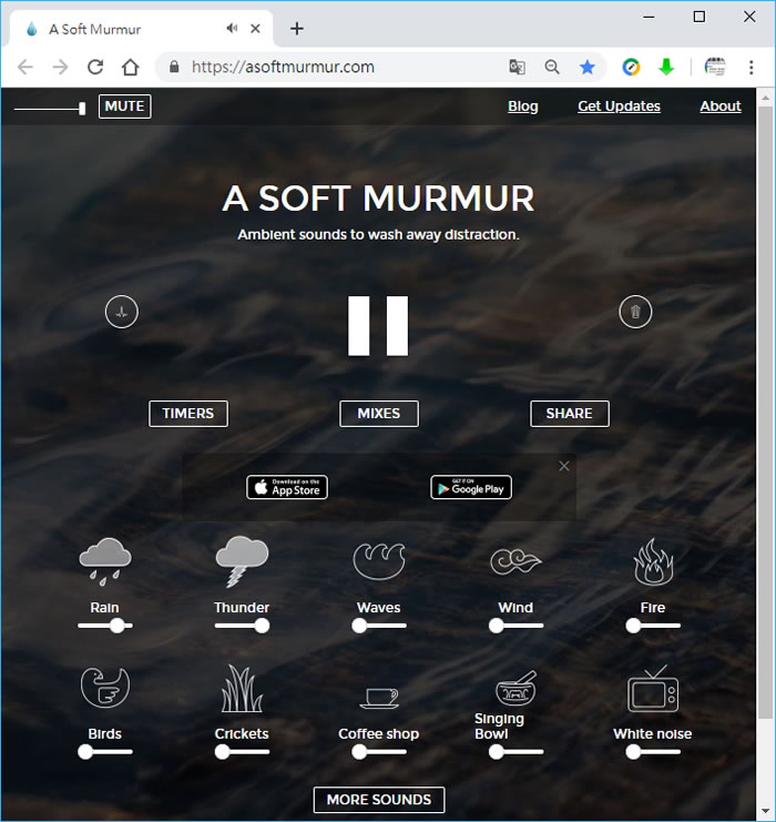 A Soft Murmur 替寧靜的聲音加入環境音避免分心