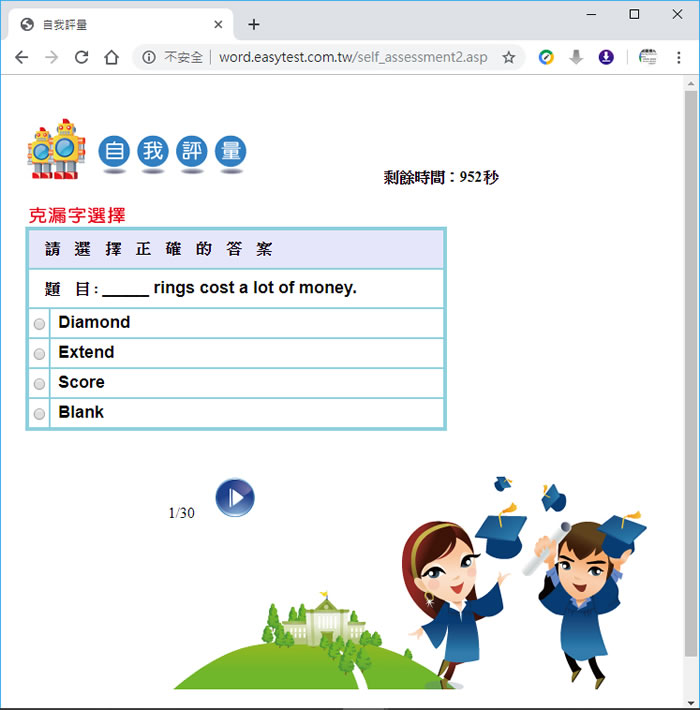 「英語字彙能力分析大師」線上就能免費英語字彙能力檢測