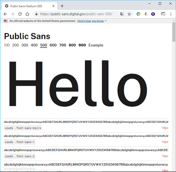 免費下載美國政府所設計的 Public Sans 免費英文字型