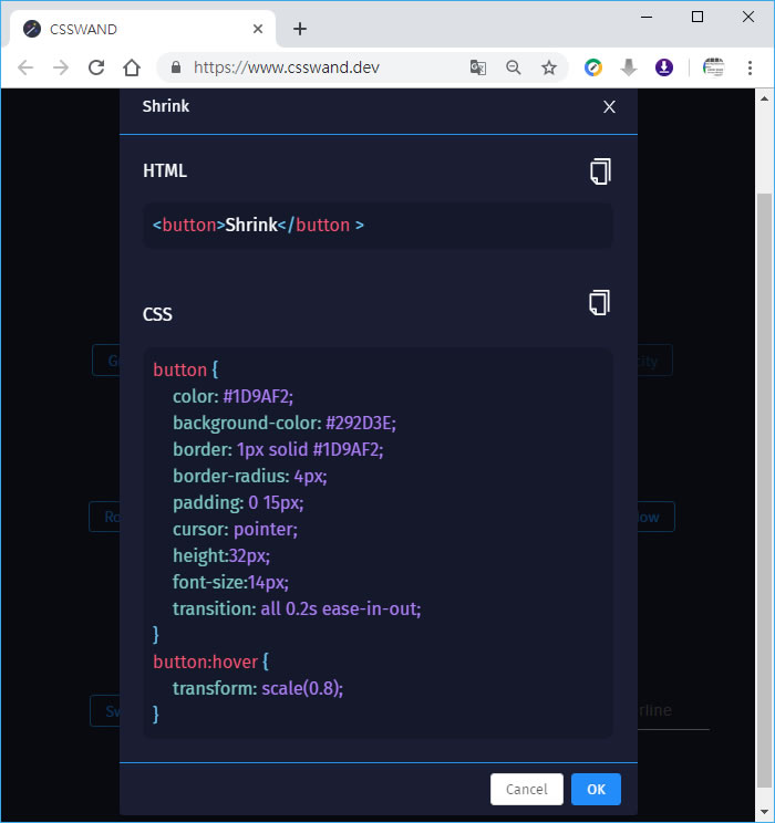 CSS WAND  - CSS 動畫免費應用