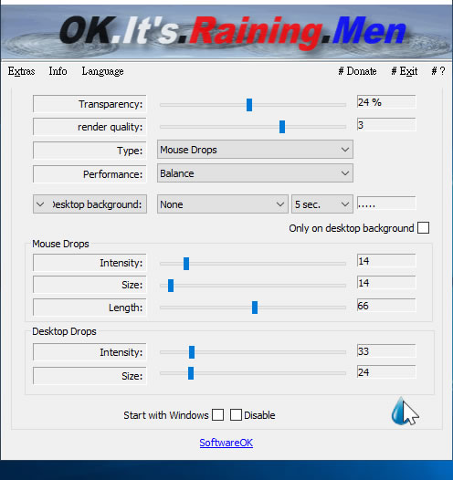OK.It's.Raining.Men 讓桌面上有雨滴特效 OK.It's.Raining.Men 讓桌面上有雨滴特效