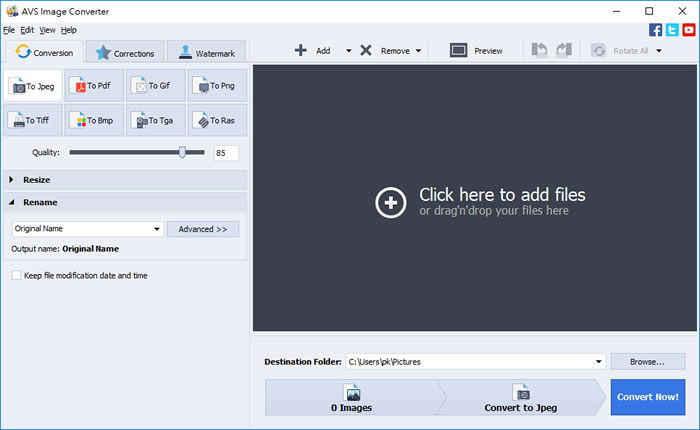 AVS Image Converter 圖片格式轉換、重命名及加入浮水印免費應用程式