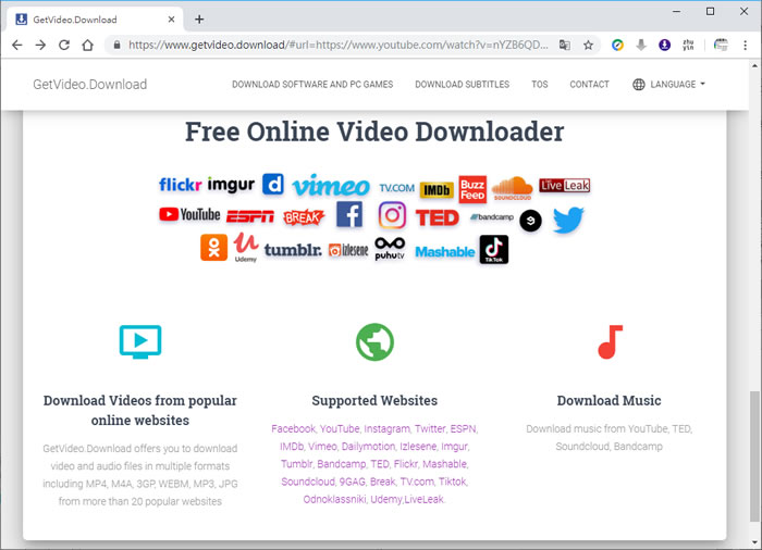 GetVideo.Download 線上免費網路影音下載服務 GetVideo.Download 線上免費網路影音下載服務