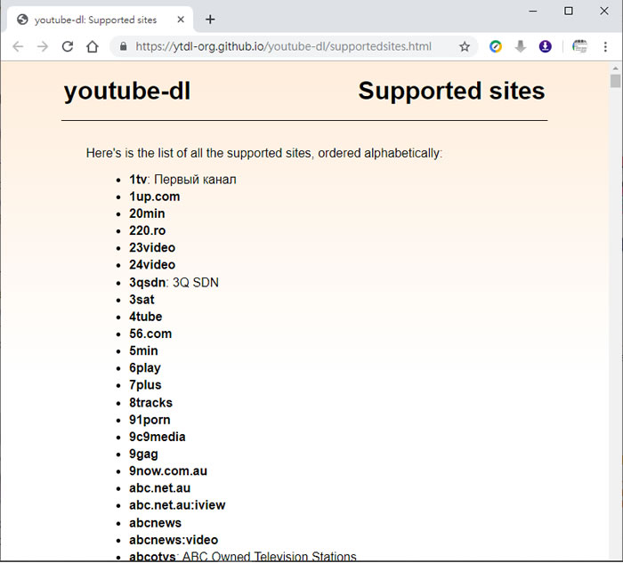 Youtube-dl-gui 千家網站適用的影片下載器