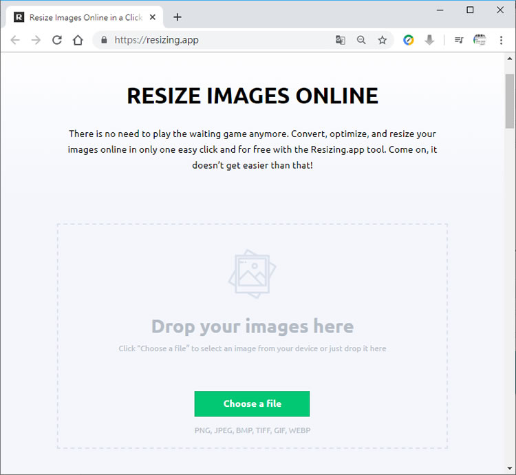 Resize Images Online 線上調整圖片尺寸大小並做最佳化 Resize Images Online 線上調整圖片尺寸大小並做最佳化