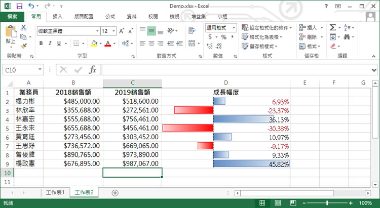 [ Excel ] 如何計算兩個數字之間的差異百分比？