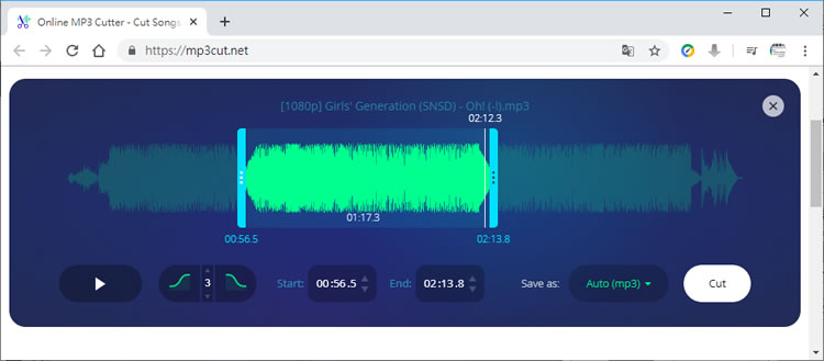 Online MP3 Cutter 手機鈴聲音樂線上剪輯免費服務