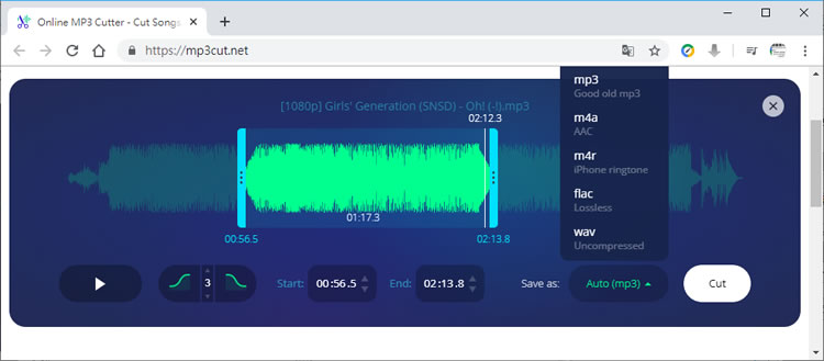 Online MP3 Cutter 手機鈴聲音樂線上剪輯免費服務 Online MP3 Cutter 手機鈴聲音樂線上剪輯免費服務