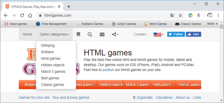 HTML5 Games 免 Flash 就可以玩網頁遊戲