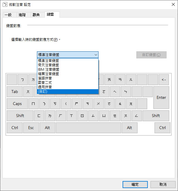 [ Windows ]如何自訂注音符號在鍵盤上所對應的位置？