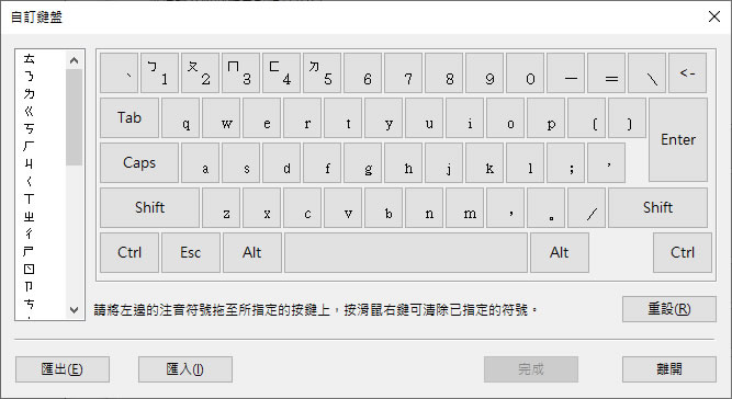 [ Windows ]如何自訂注音符號在鍵盤上所對應的位置？