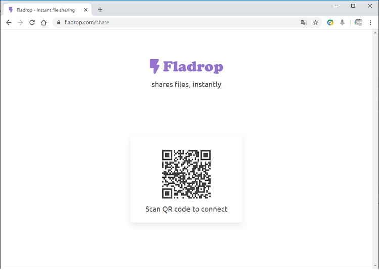 Fladrop 利用 QRCode 讓電腦與手機之間互傳檔案