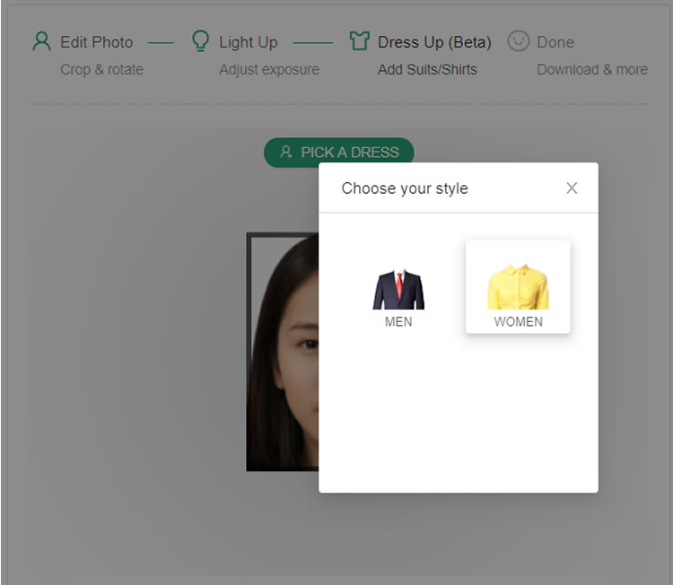上 Make Passport Photo 網站，自己動手做證件照