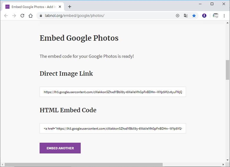 如何將「Google 相簿」內的相片嵌入網頁中? 如何將「Google 相簿」內的相片嵌入網頁中?