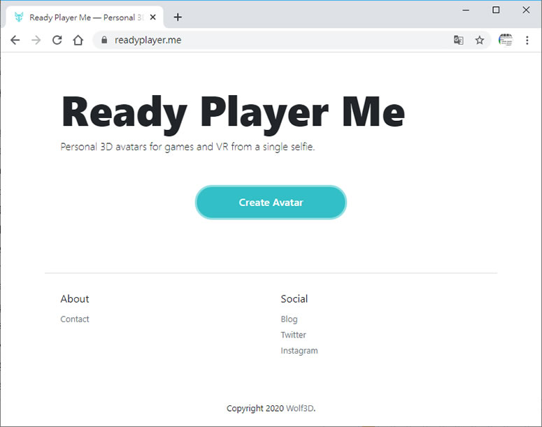 Ready Player Me 製作專屬個人的 3D頭像 Ready Player Me 製作專屬個人的 3D頭像