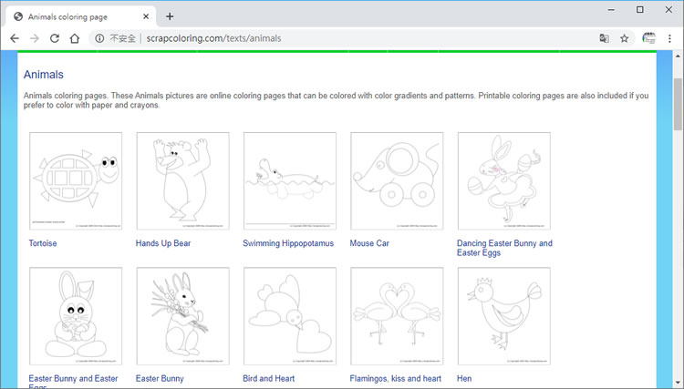Scrap Coloring 線上圖紙著色、列印免費服務