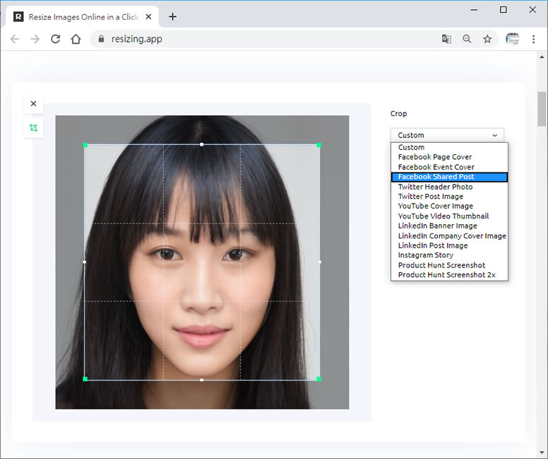 Resize Your Images Online 用瀏覽器免上傳就可以調整圖片尺寸大小