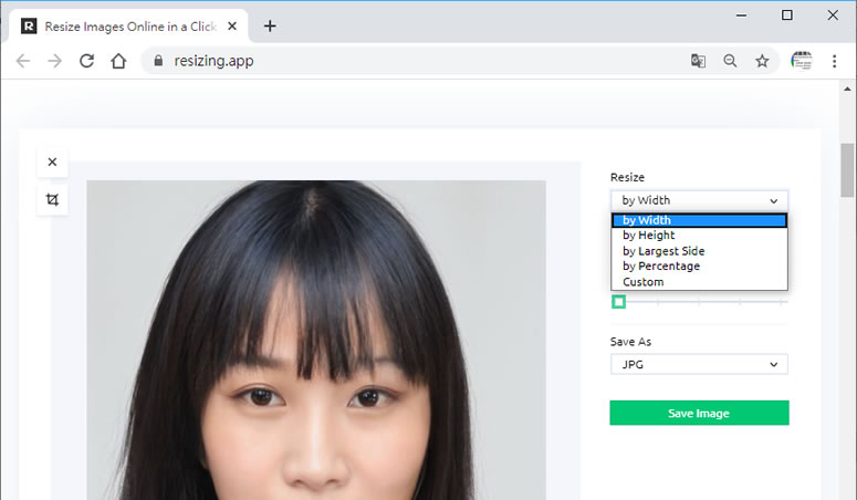 Resize Your Images Online 用瀏覽器免上傳就可以調整圖片尺寸大小
