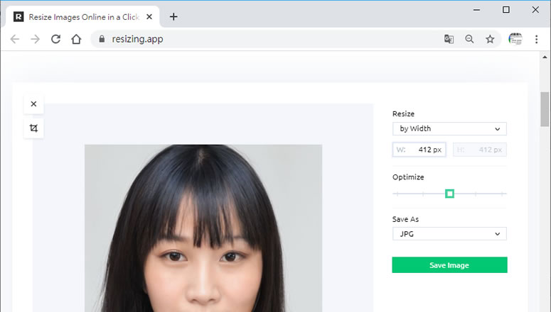 Resize Your Images Online 用瀏覽器免上傳就可以調整圖片尺寸大小