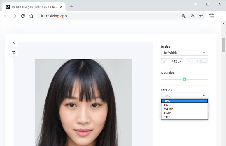 Resize Your Images Online 用瀏覽器免上傳就可以調整圖片尺寸大小