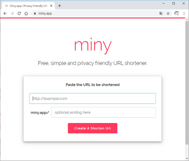 miny 短網址產生器 miny 短網址產生器